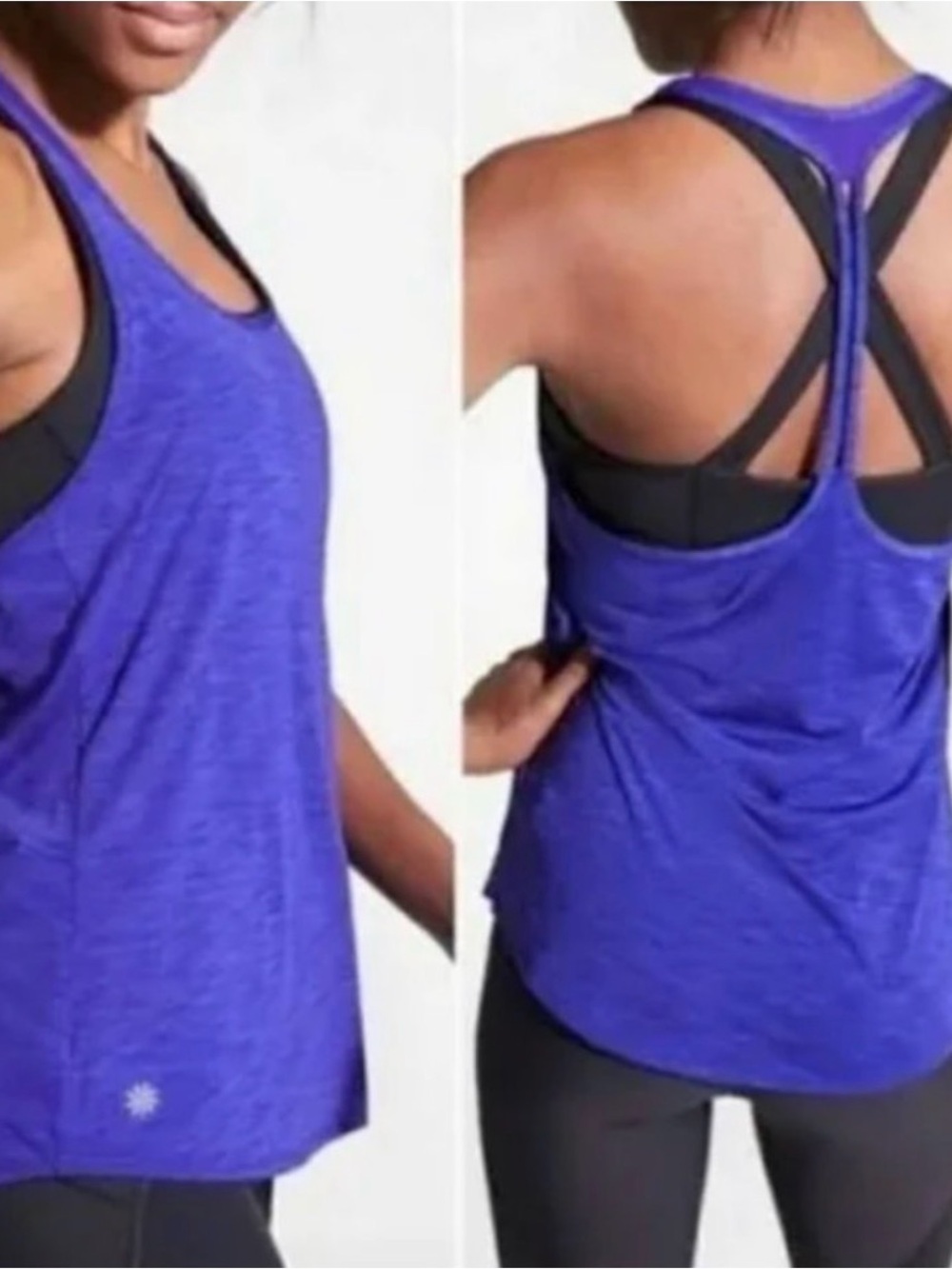 Athleta box jump medium tank top sports bra women